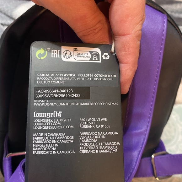 Disney  Loungefly Jack & Sally mini backpack & wallet - Picture 12 of 14